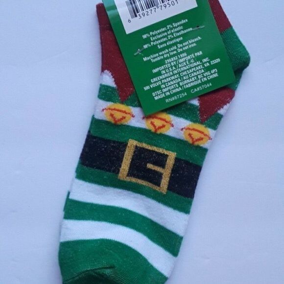 Christmas‎ House Women's Christmas Elf Socks. Fits - Picture 5 of 8